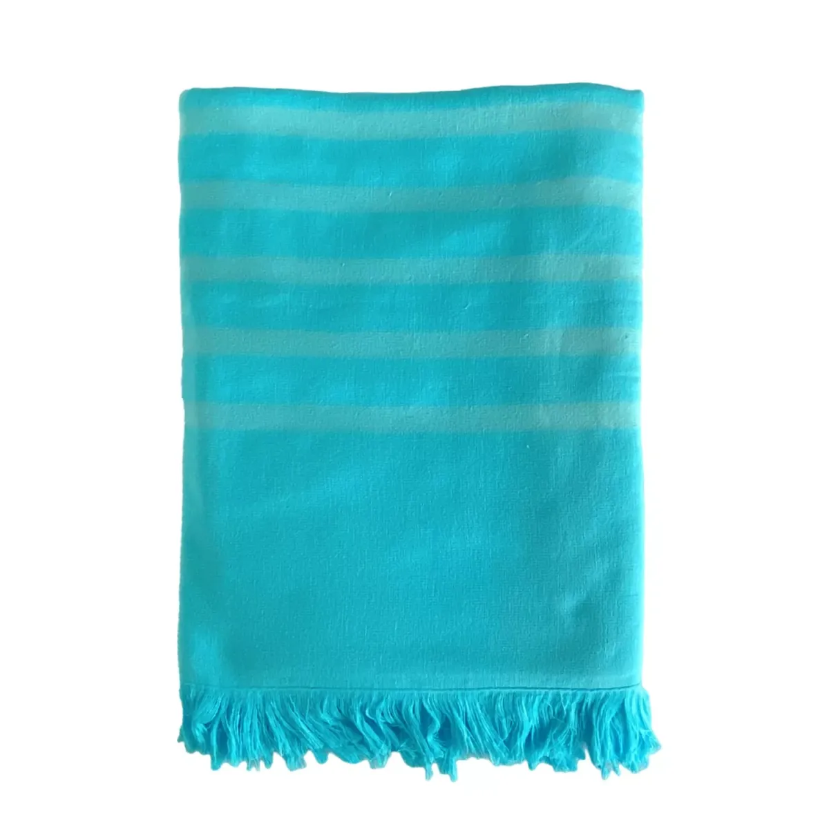 HAMAMTUCH mit Frotteefutter Alanya Türkis 90x160 400g/m²