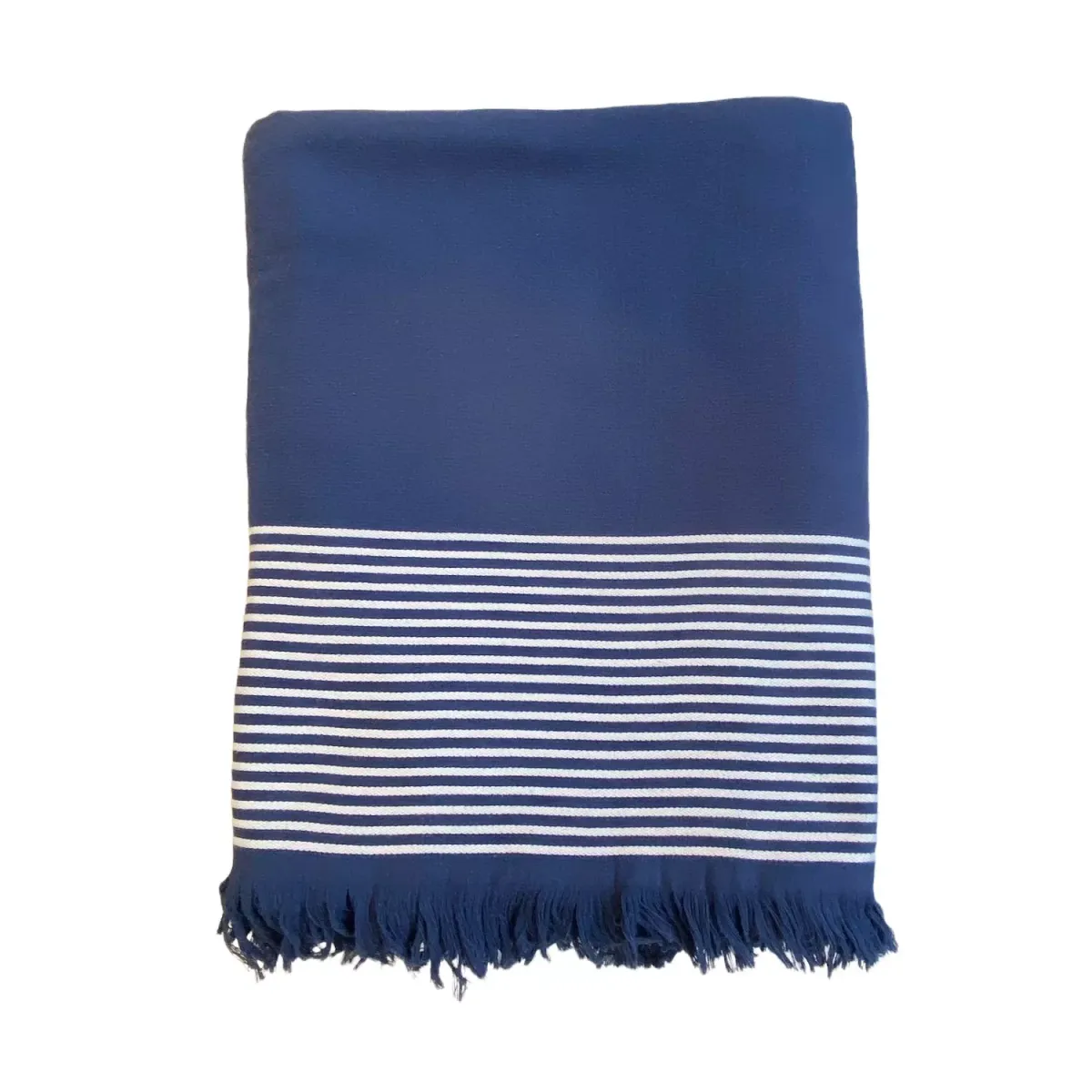HAMAMTUCH mit Frotteefutter Paski Navy 140x180 300g/m²