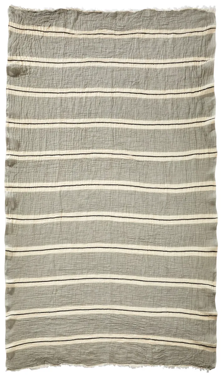HAMAMTUCH STRIPES Silberfarben
