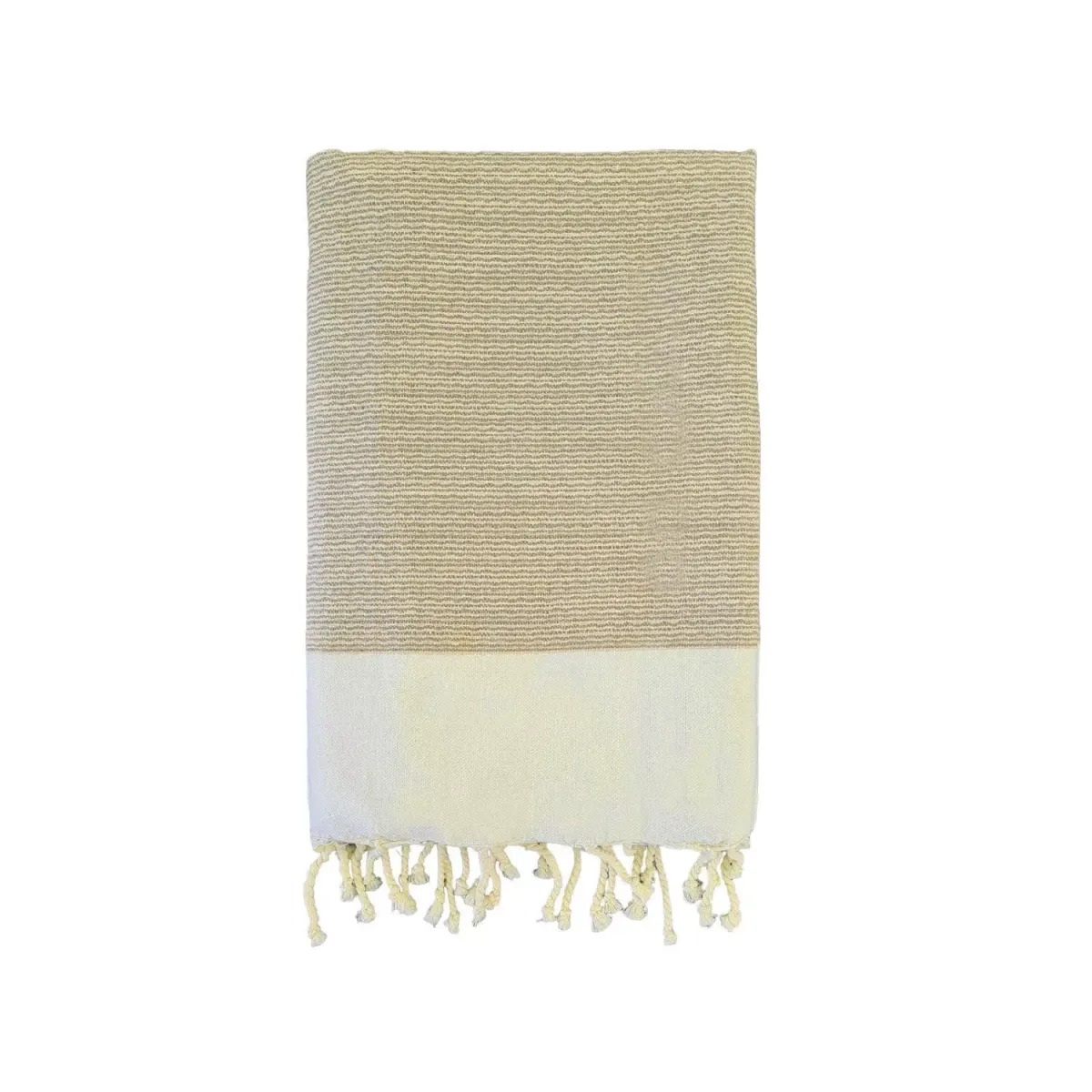 HAMAMTUCH Traditionelles Waffelgewebe Beige 200x200 190g/m² - Athena Taupe XL