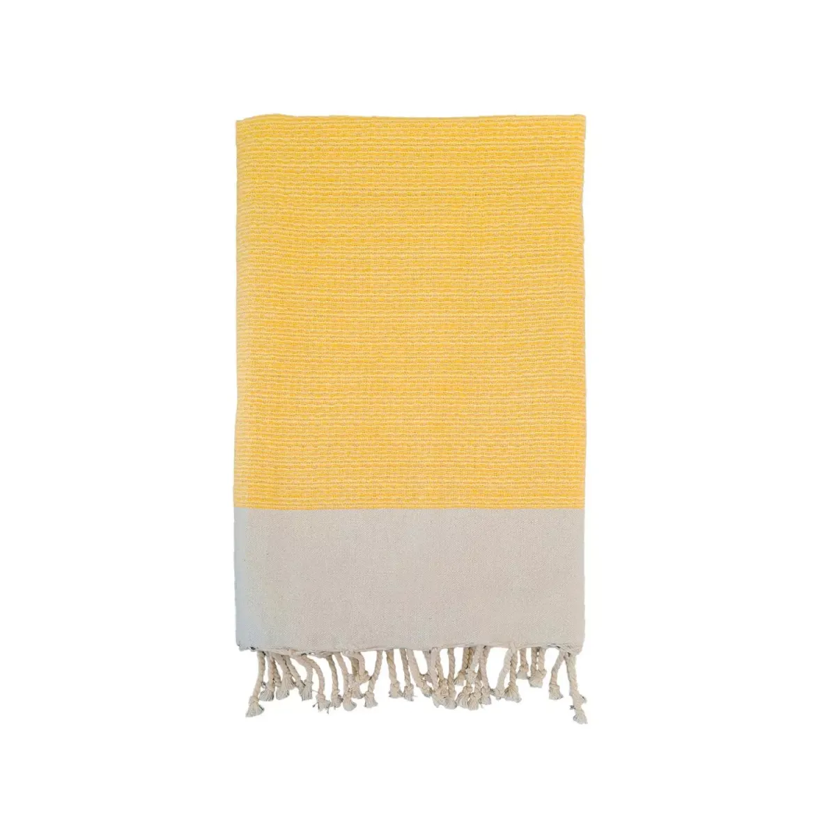 HAMAMTUCH Traditionelles Waffelgewebe Gelb 200x200 190g/m² - Athena Sonnenblume XL