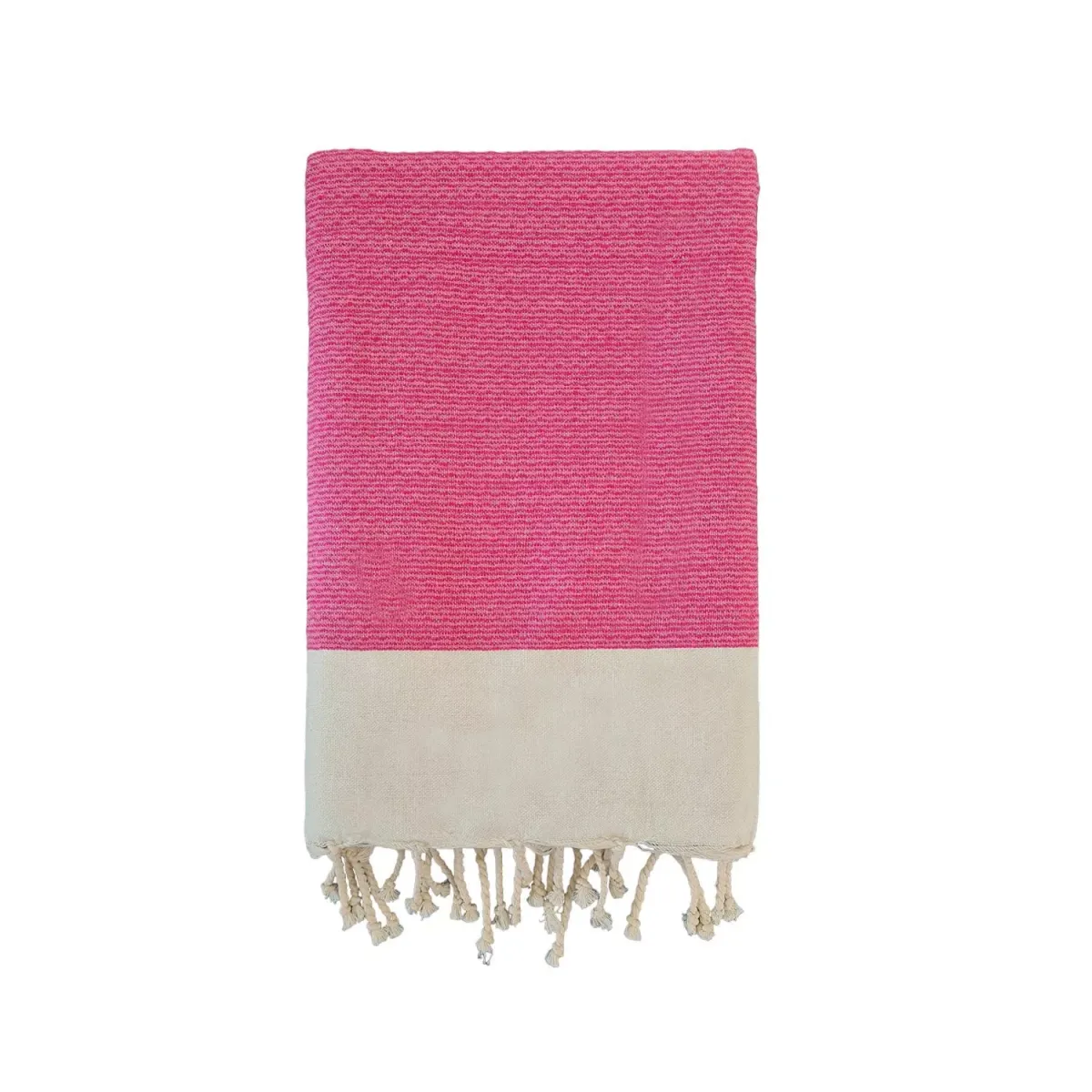 HAMAMTUCH Traditionelles Waffelgewebe Rosa 200x200 190g/m² - Athena Fuchsia XL