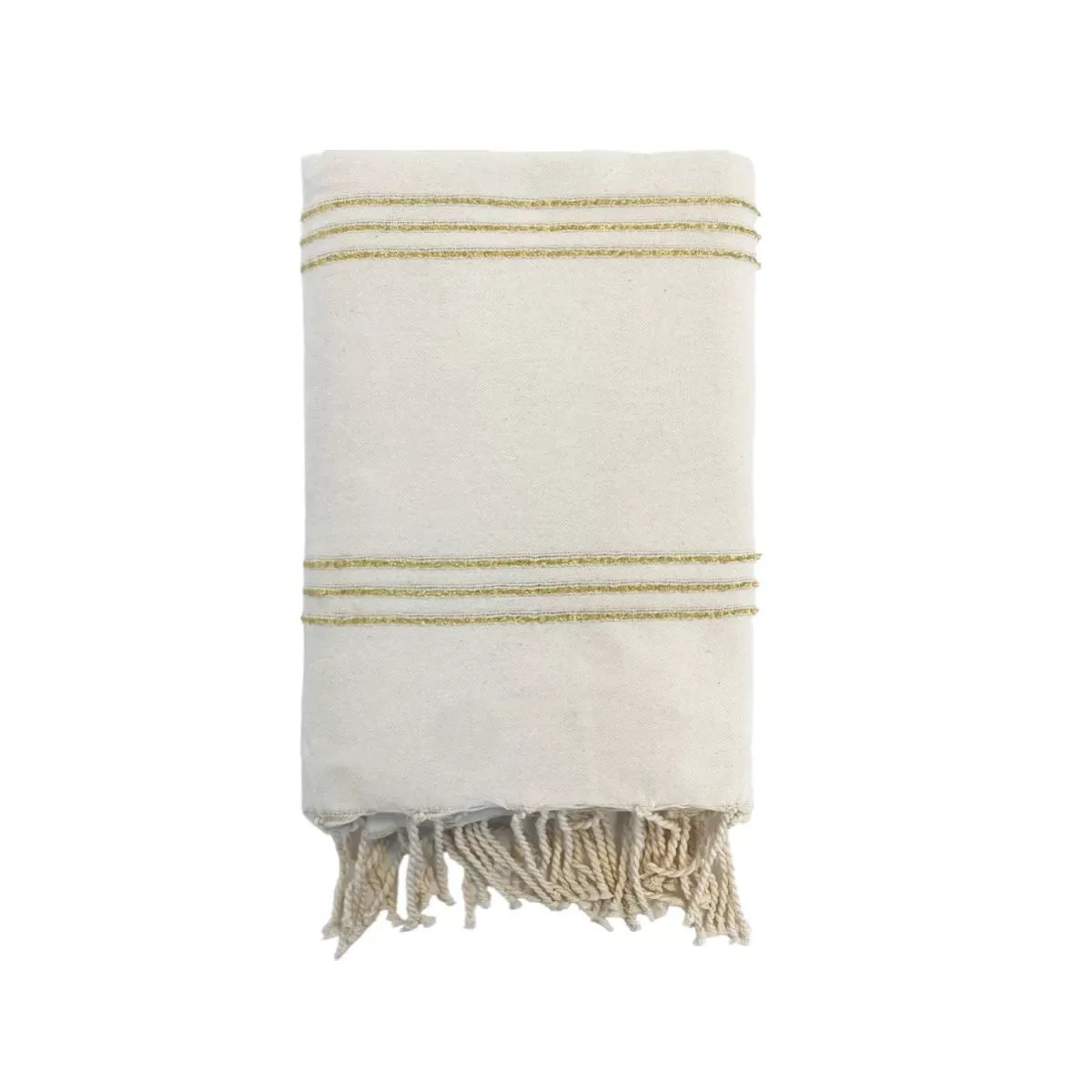 HAMMAMTUCH Traditionelle Isis 200x200 190g/m² Ecru / Gold-coloured