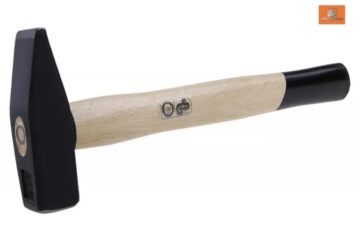 HAMMER, Schlosserhammer mit Holzstiel 800 g. DIN 1041