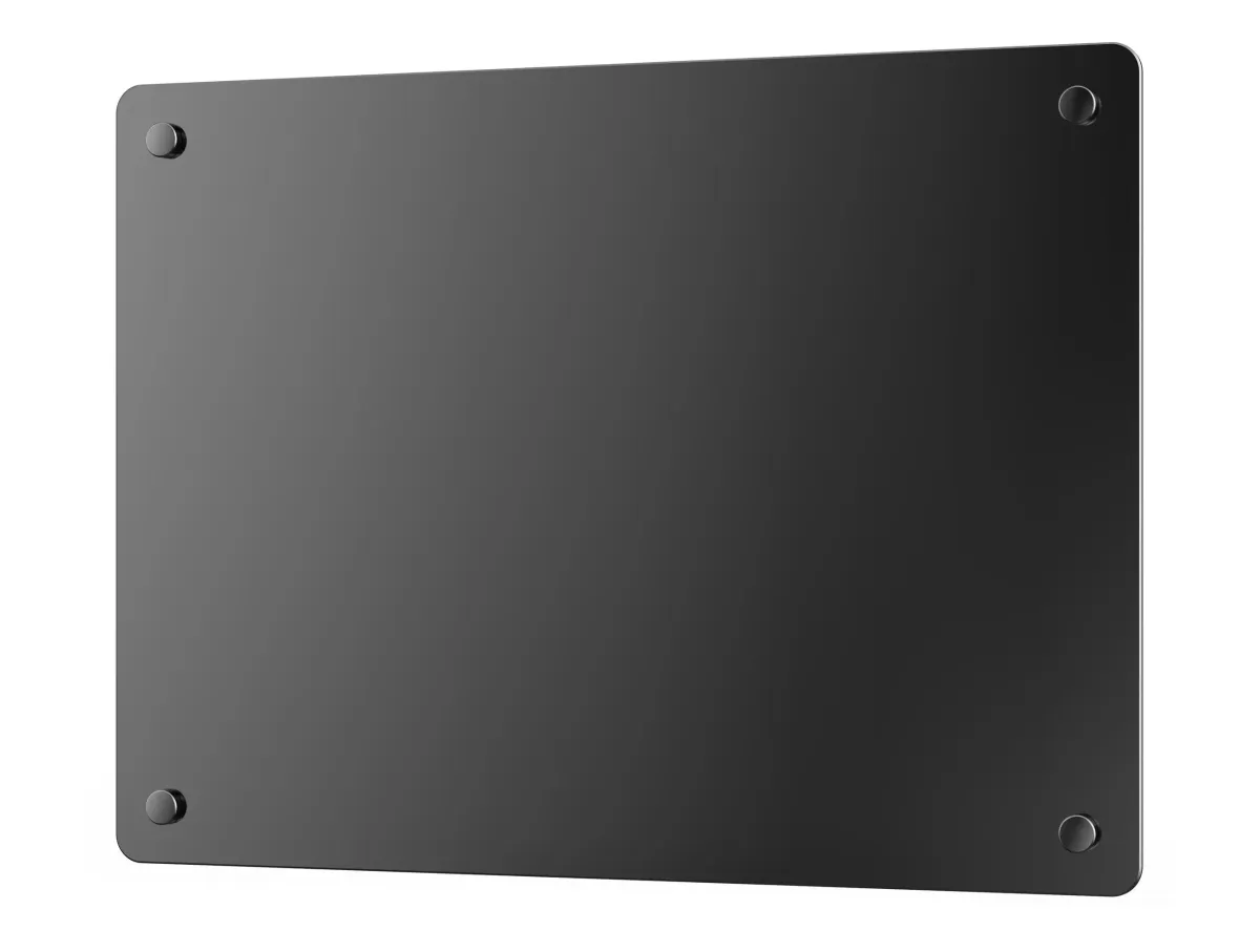 HEIZKÖRPERPANEEL Schwarz mit Glasscheibe und WiFi-App-Steuerung 1000 W