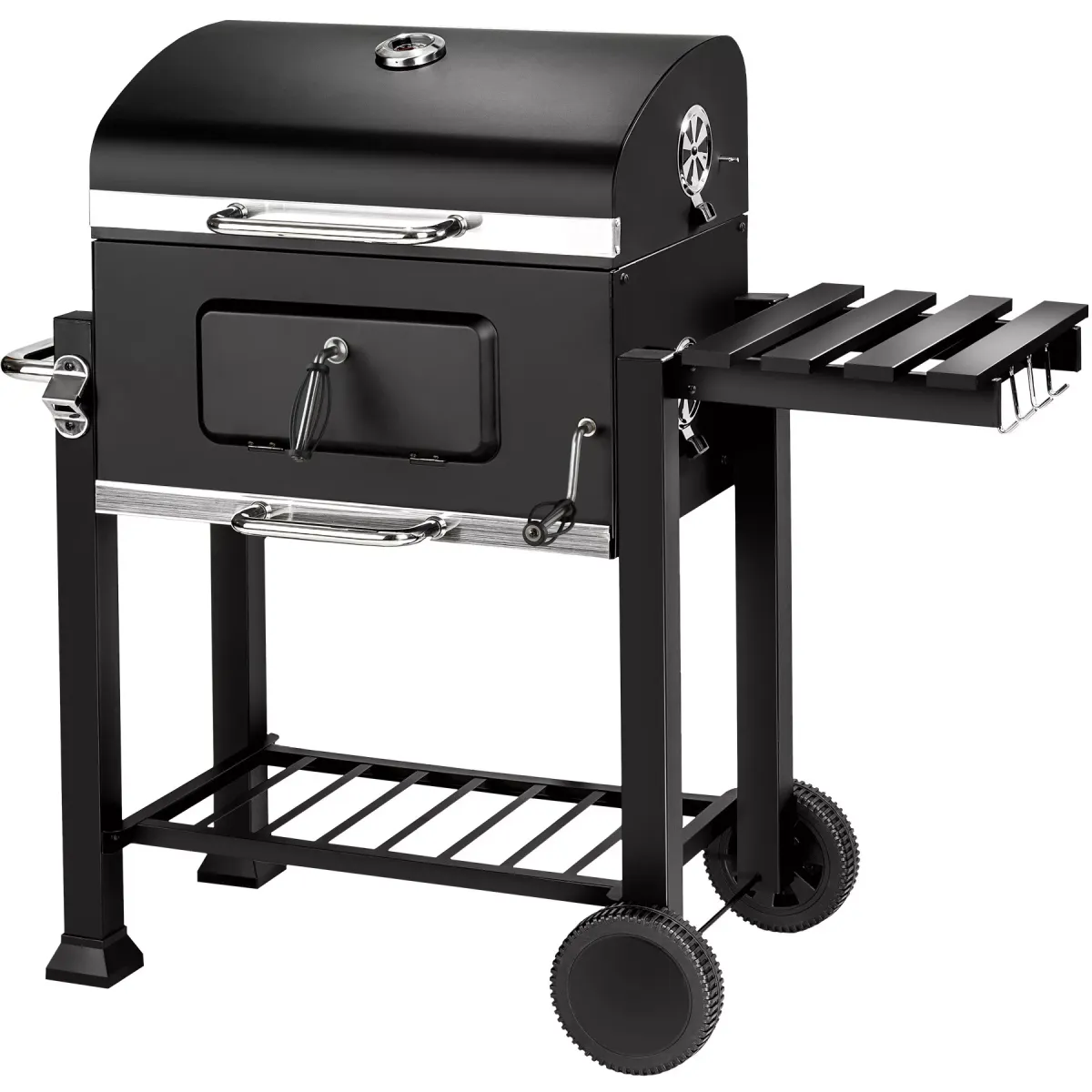 HOLZKOHLEGRILL Florian,115 x 65 x 107 cm,schwarz