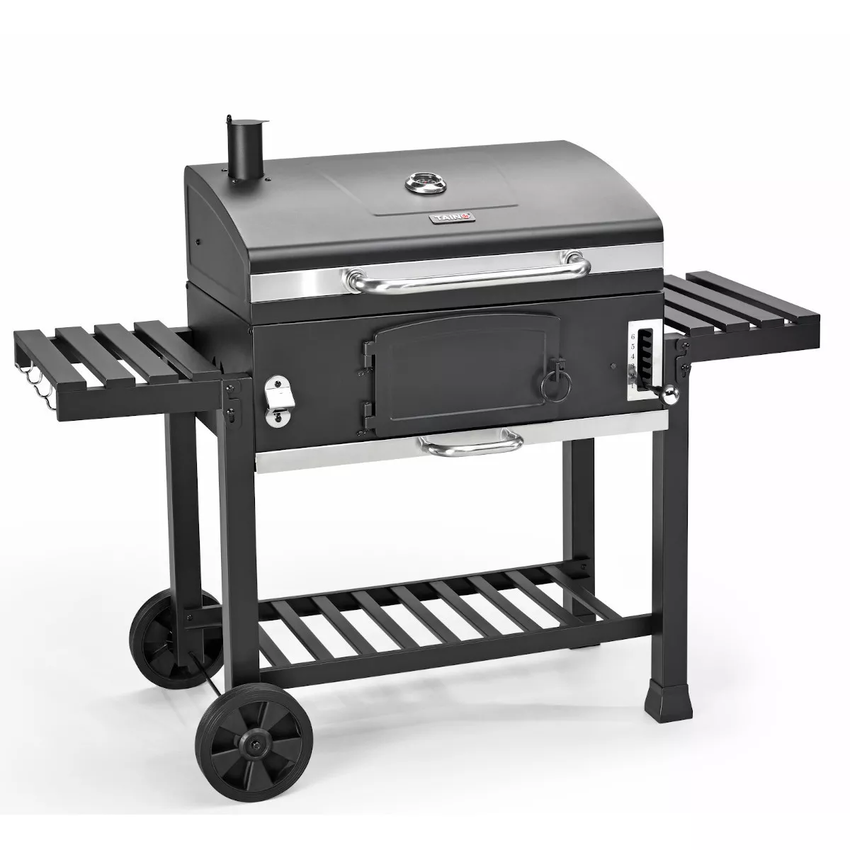 HOLZKOHLEGRILL und Smoker HERO XXL