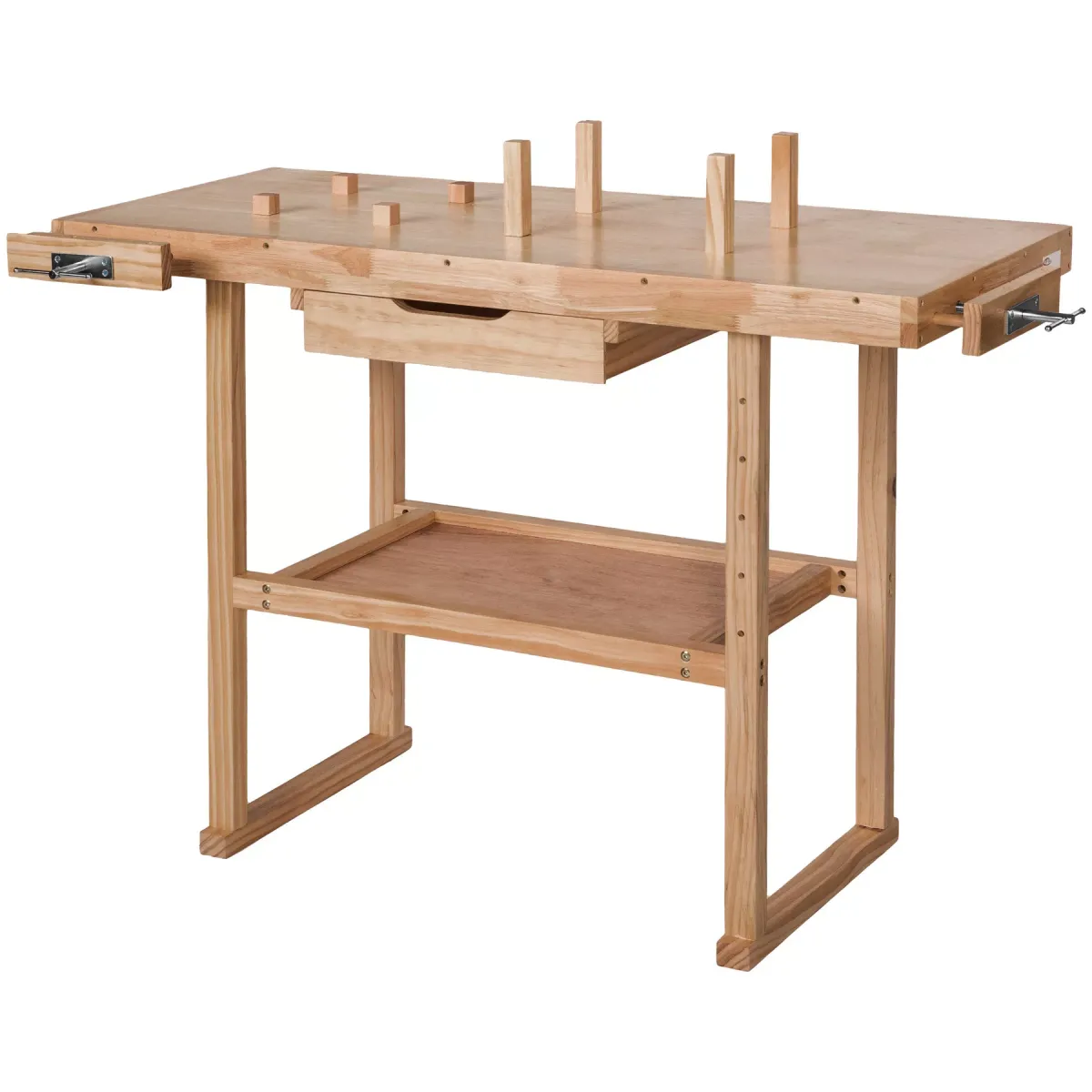 HOLZWERKBANK ,117 x 47,5 x 83 cm,braun