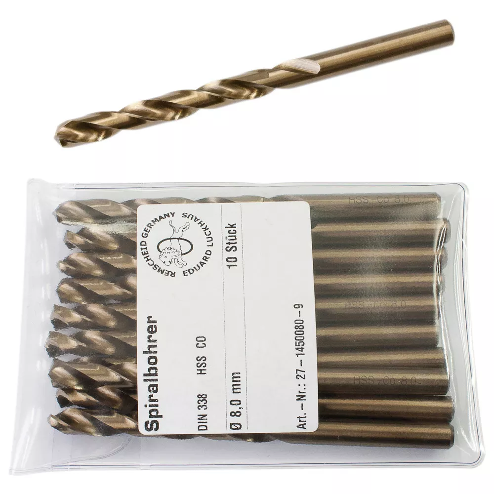HSS-SPIRALBOHRER Co 5%, goldfarbig, Ø 6,0 mm
