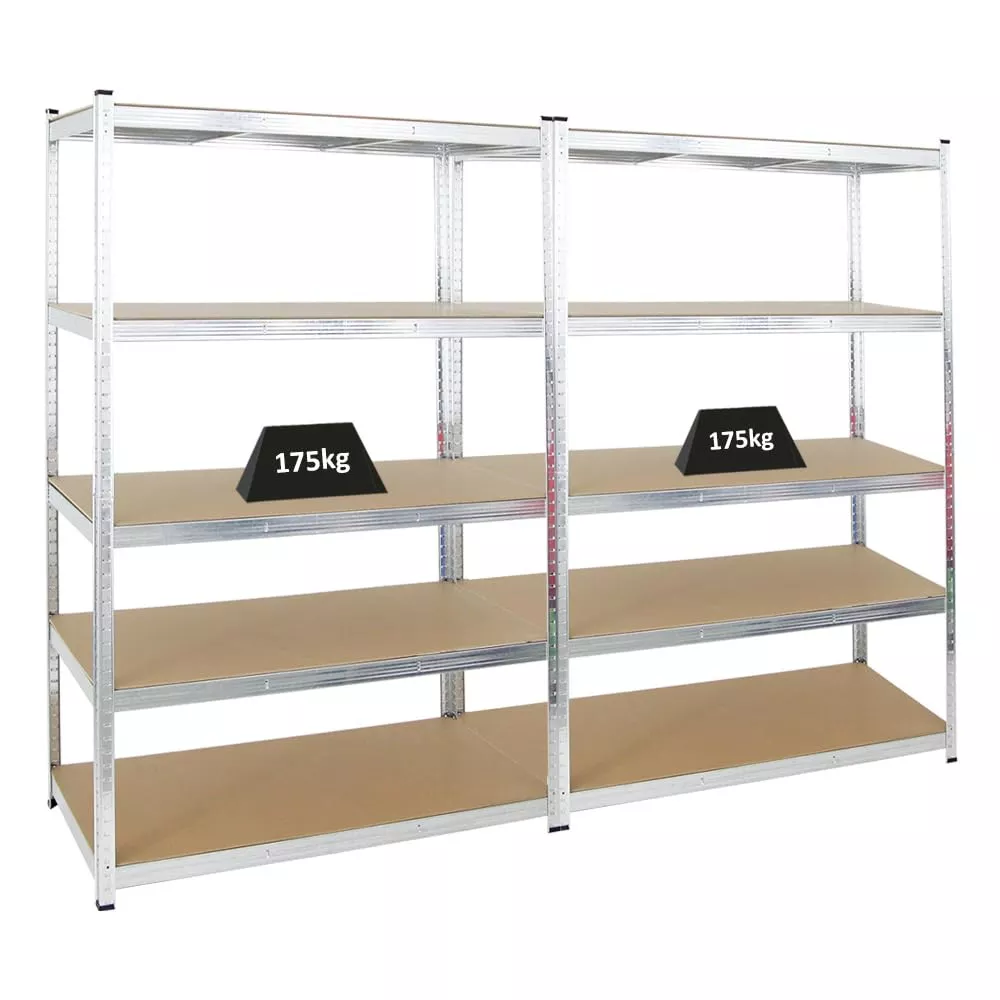 KELLERREGAL Gorilla 2er-Set mit 2x 180x120x60 cm Fachlast 175 kg Verzinkt