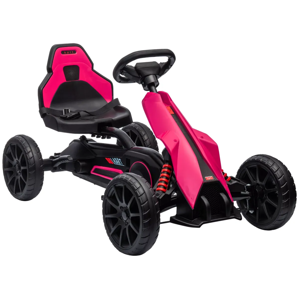 KINDER GO KART TRETAUTO, Rosa, Kunststoff, Metall