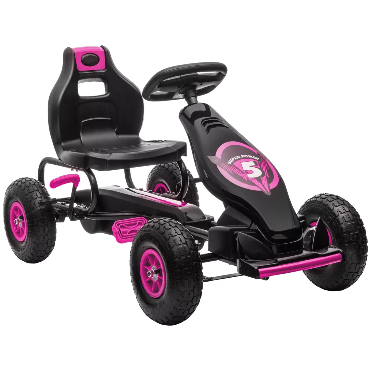 KINDER-GOKART, mit Pedalen, verstellbarem Sitz, ab 5 Jahren