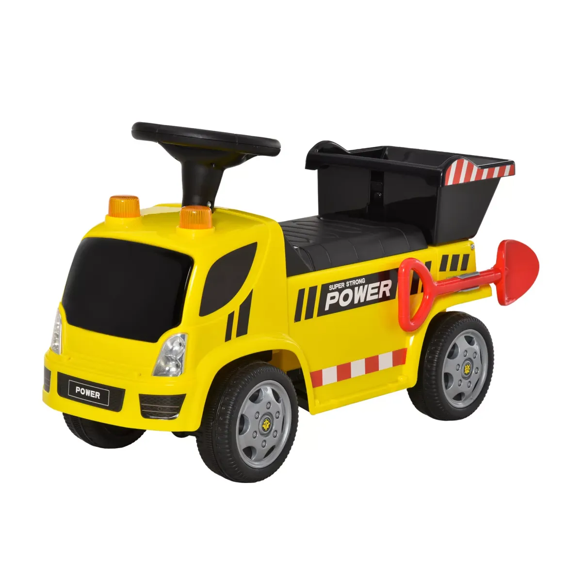 KINDER RUTSCHAUTO, Gelb, Metal+ PP-Kunststoff