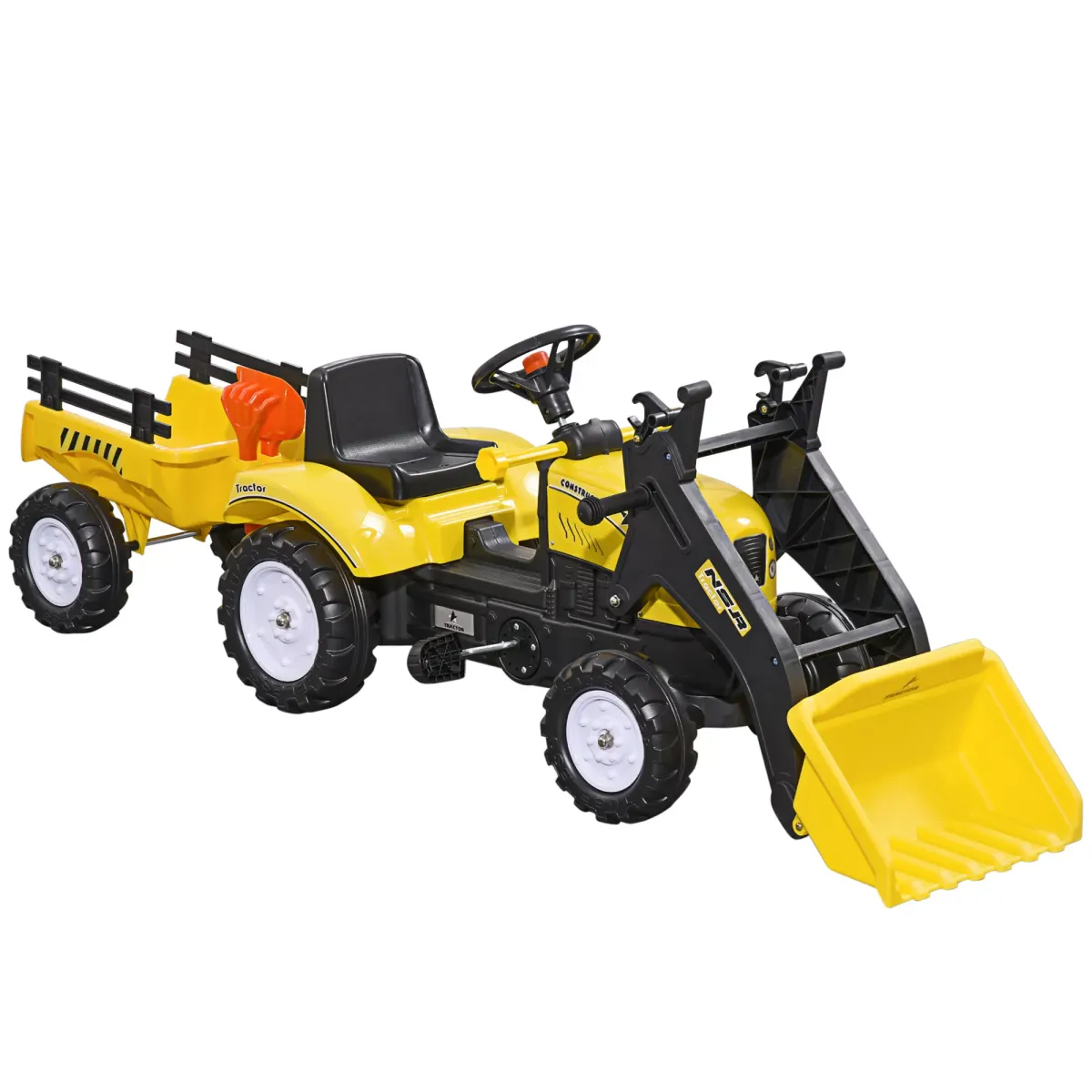 KINDER RUTSCHAUTO, Gelb, Metall+ Kunststoff