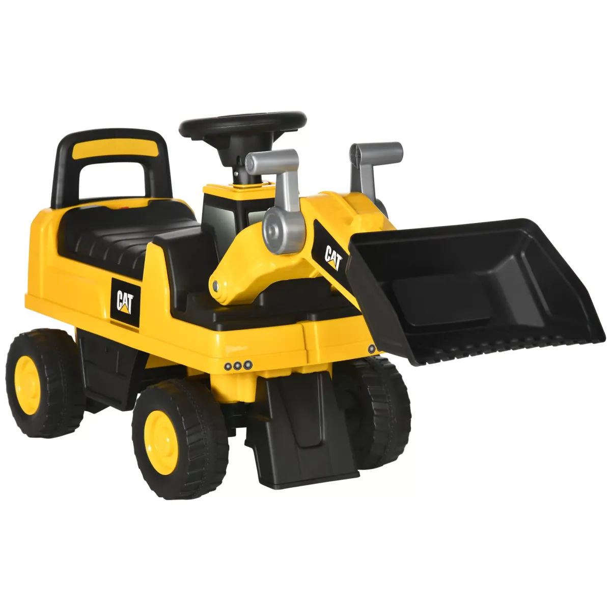 KINDER RUTSCHAUTO, Gelb, PP+ Metall