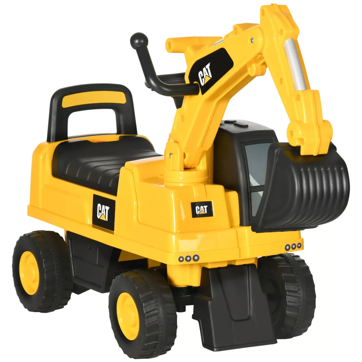 KINDER RUTSCHAUTO, Gelb, PP+ Metall