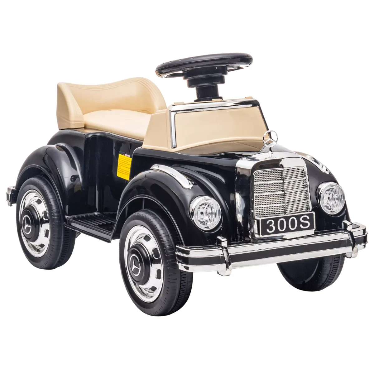 KINDER RUTSCHAUTO, Schwarz, Kunststoff+ Metall