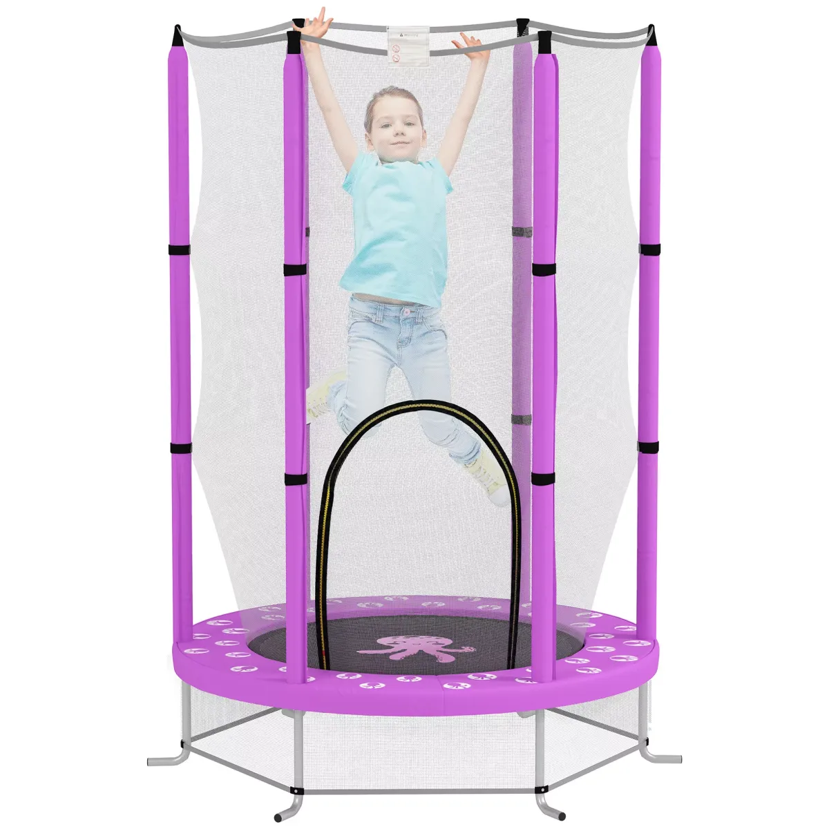 KINDER TRAMPOLIN, Violett, Stahl, Kunststoff