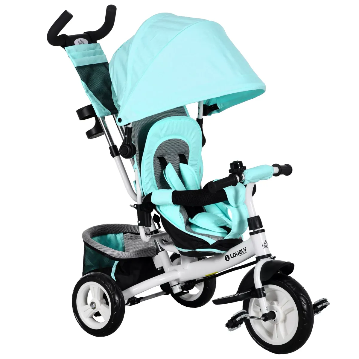 KINDERDREIRAD, Grün, Polyester, Metall