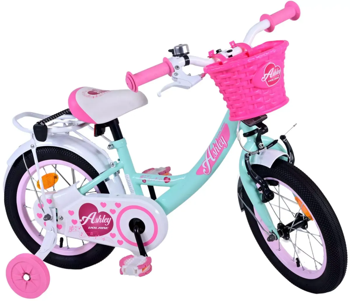 KINDERFAHRRAD Ashley - Mädchen - 14 Zoll - Rücktritt + Handbremse - Grün