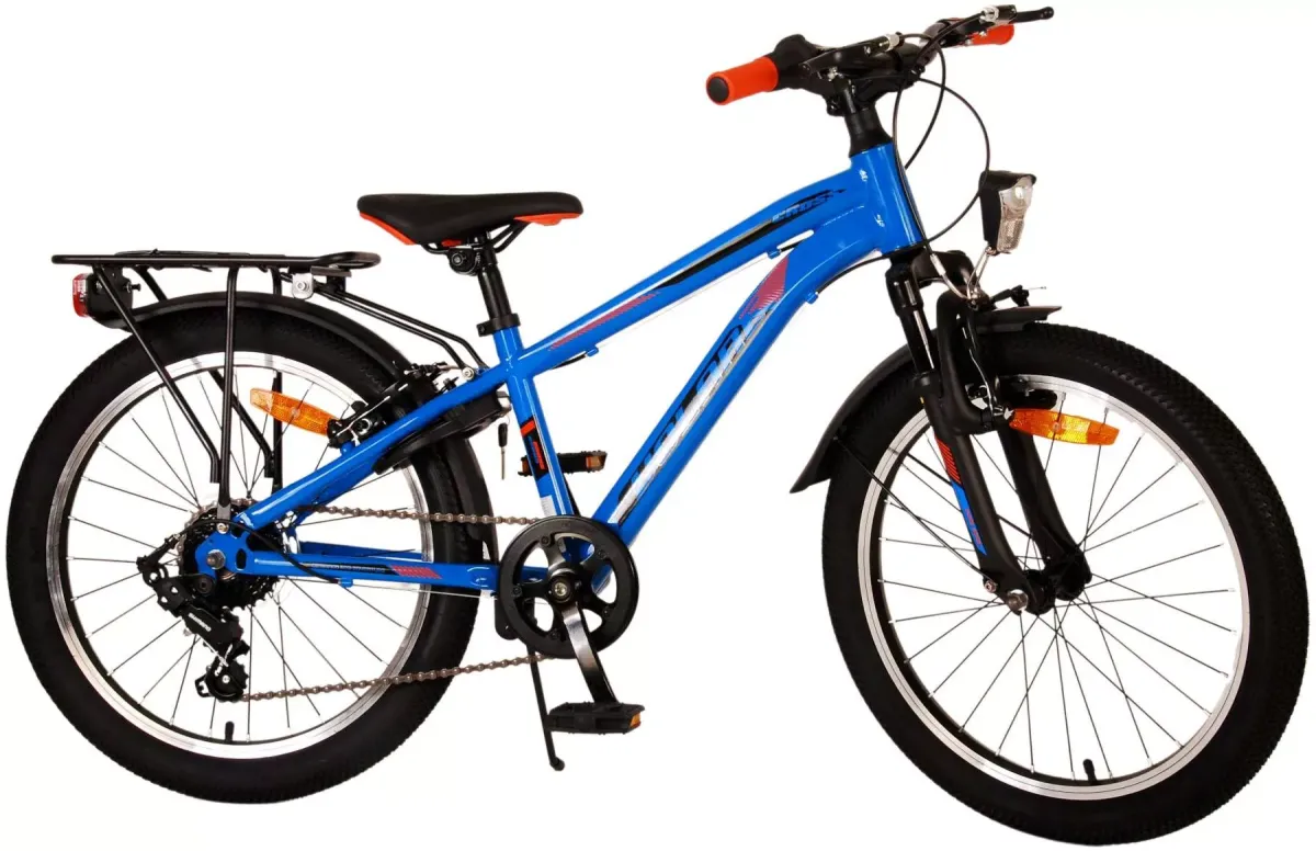 KINDERFAHRRAD Cross - Jungen - 20 Zoll - Rücktritt + Handbremse - 6 Gänge - Blau