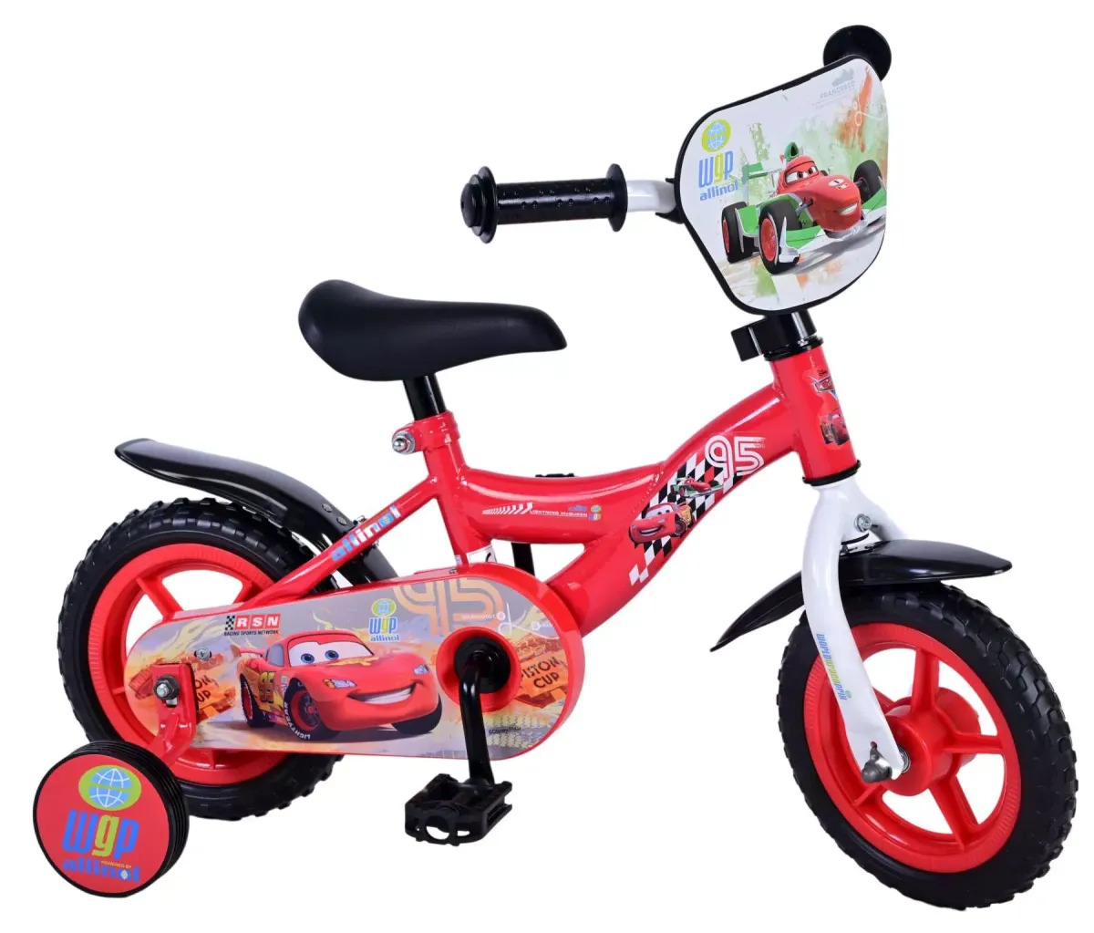 KINDERFAHRRAD Disney Cars - Jungen - 10 Zoll - Fester Gang - Rot