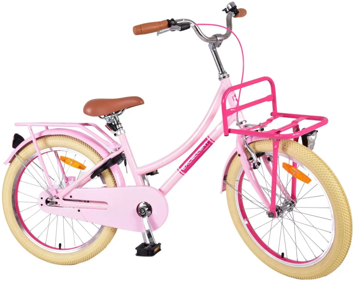 KINDERFAHRRAD Excellent - Mädchen - 20 Zoll - Rücktritt + Handbremse - Rosa