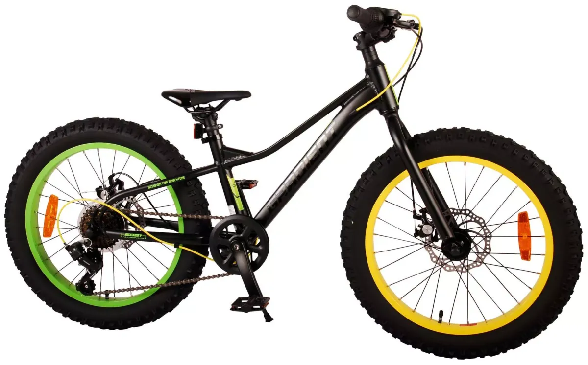 KINDERFAHRRAD Gradient - Jungen - 20 Zoll - 6 Gänge - Scheibenbremse - Schwarz Gelb Grün