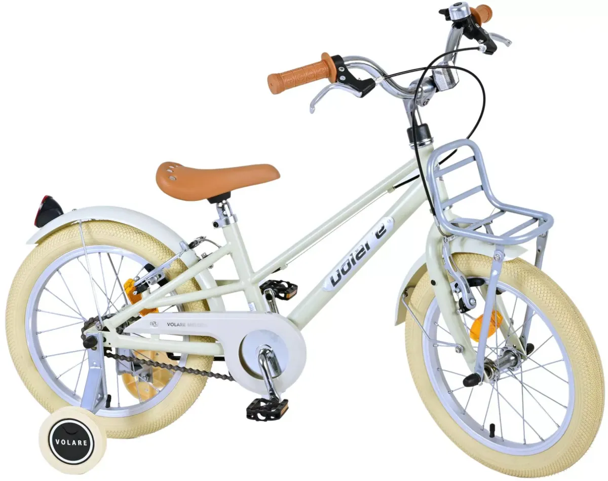 KINDERFAHRRAD Melody - Mädchen - 16 Zoll - 2 Handbremsen - Beige