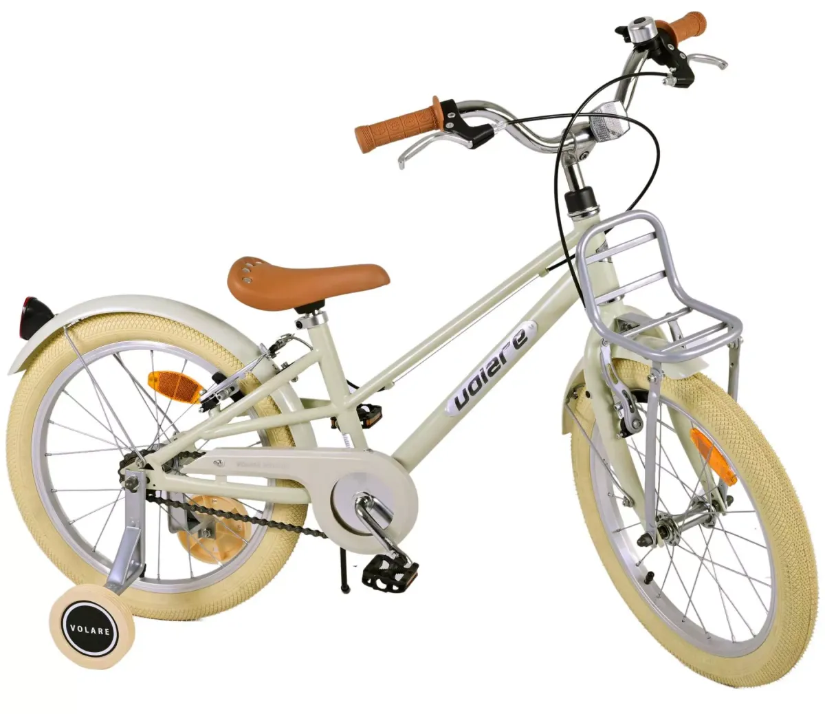 KINDERFAHRRAD Melody - Mädchen - 18 Zoll - 2 Handbremsen - Beige