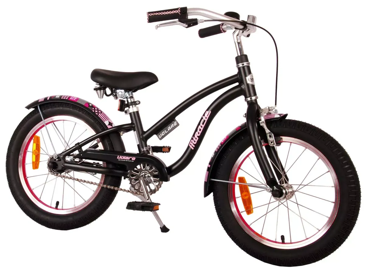 KINDERFAHRRAD Miracle Cruiser - 16 Zoll - Rücktritt + Handbremse - Mattschwarz