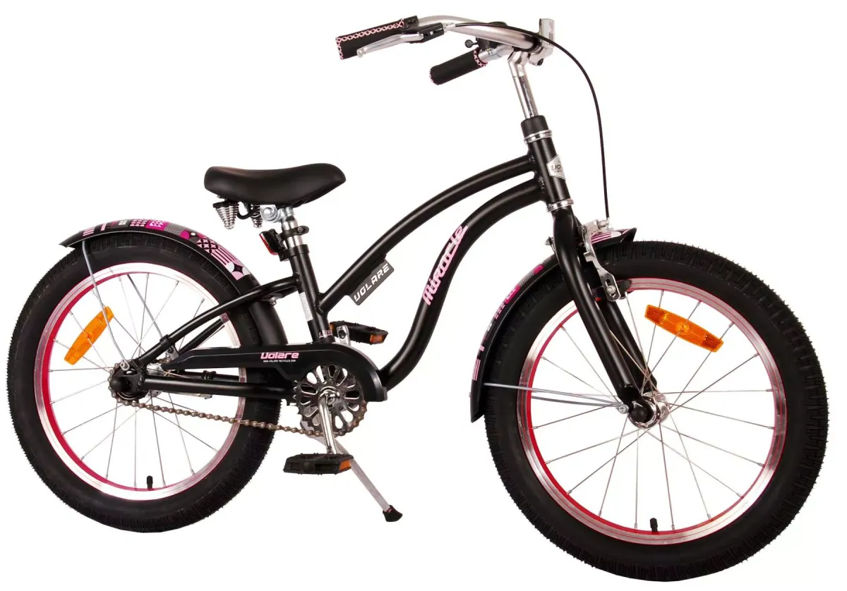 KINDERFAHRRAD Miracle Cruiser - 18 Zoll - Rücktritt + Handbremse - Mattschwarz