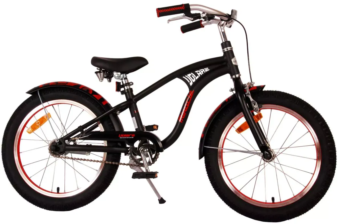 KINDERFAHRRAD Miracle Cruiser - Jungen - 18 Zoll - Rücktritt + Handbremse - Mattschwarz