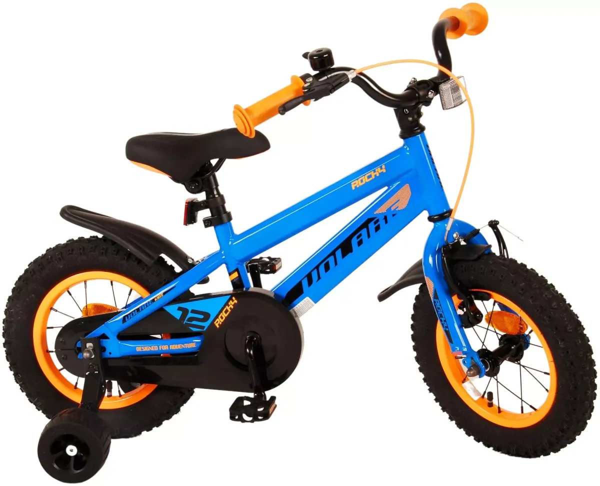 KINDERFAHRRAD Rocky - Jungen - 12 Zoll - Rücktritt + Handbremse - Blau