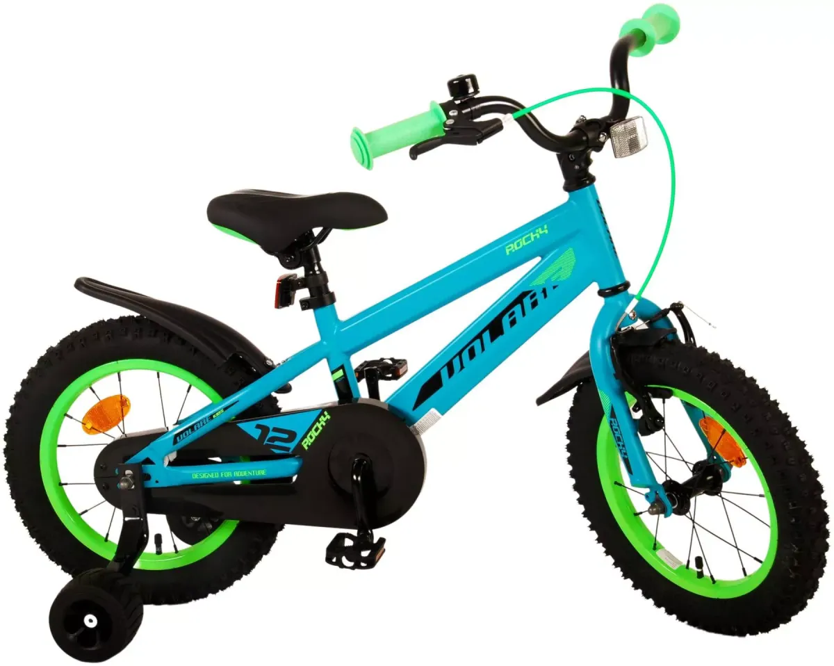 KINDERFAHRRAD Rocky - Jungen - 14 Zoll - Rücktritt + Handbremse - Grün