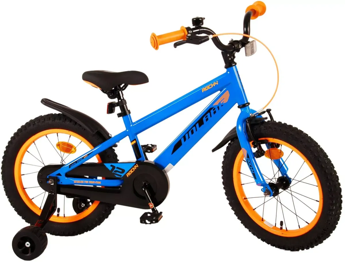 KINDERFAHRRAD Rocky - Jungen - 16 Zoll - Rücktritt + Handbremse - Blau