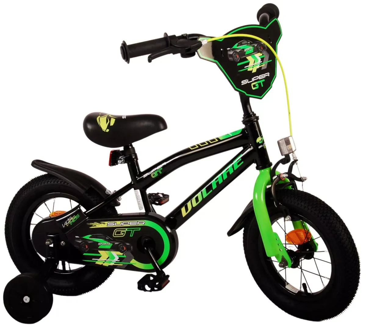 KINDERFAHRRAD Super GT - Jungen - 12 Zoll - Rücktritt + Handbremse - Grün
