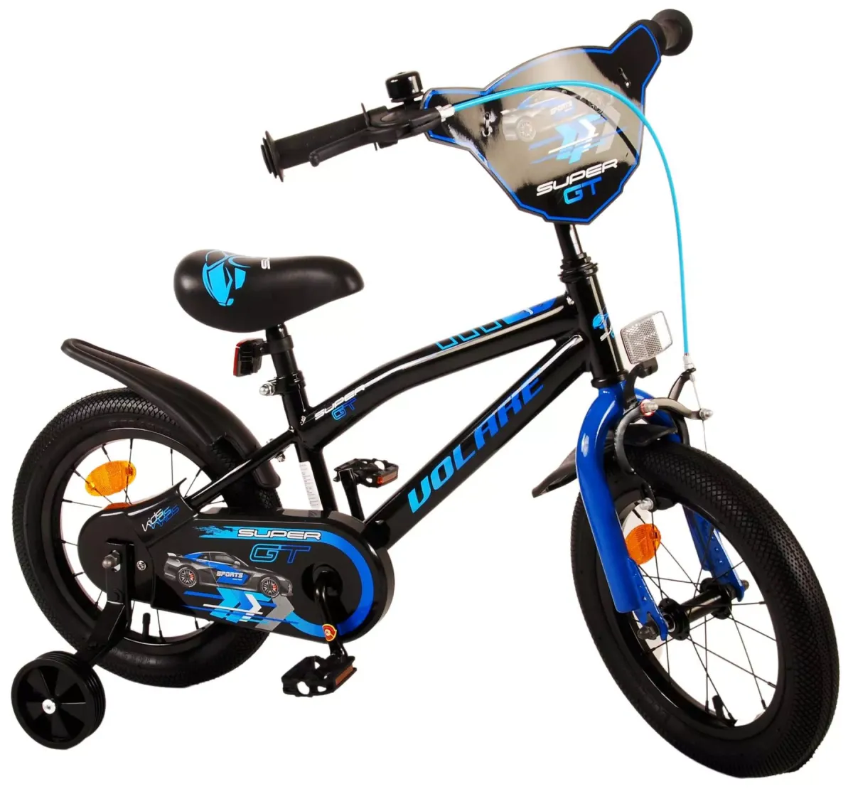 KINDERFAHRRAD Super GT - Jungen - 14 Zoll - Rücktritt + Handbremse - Blau