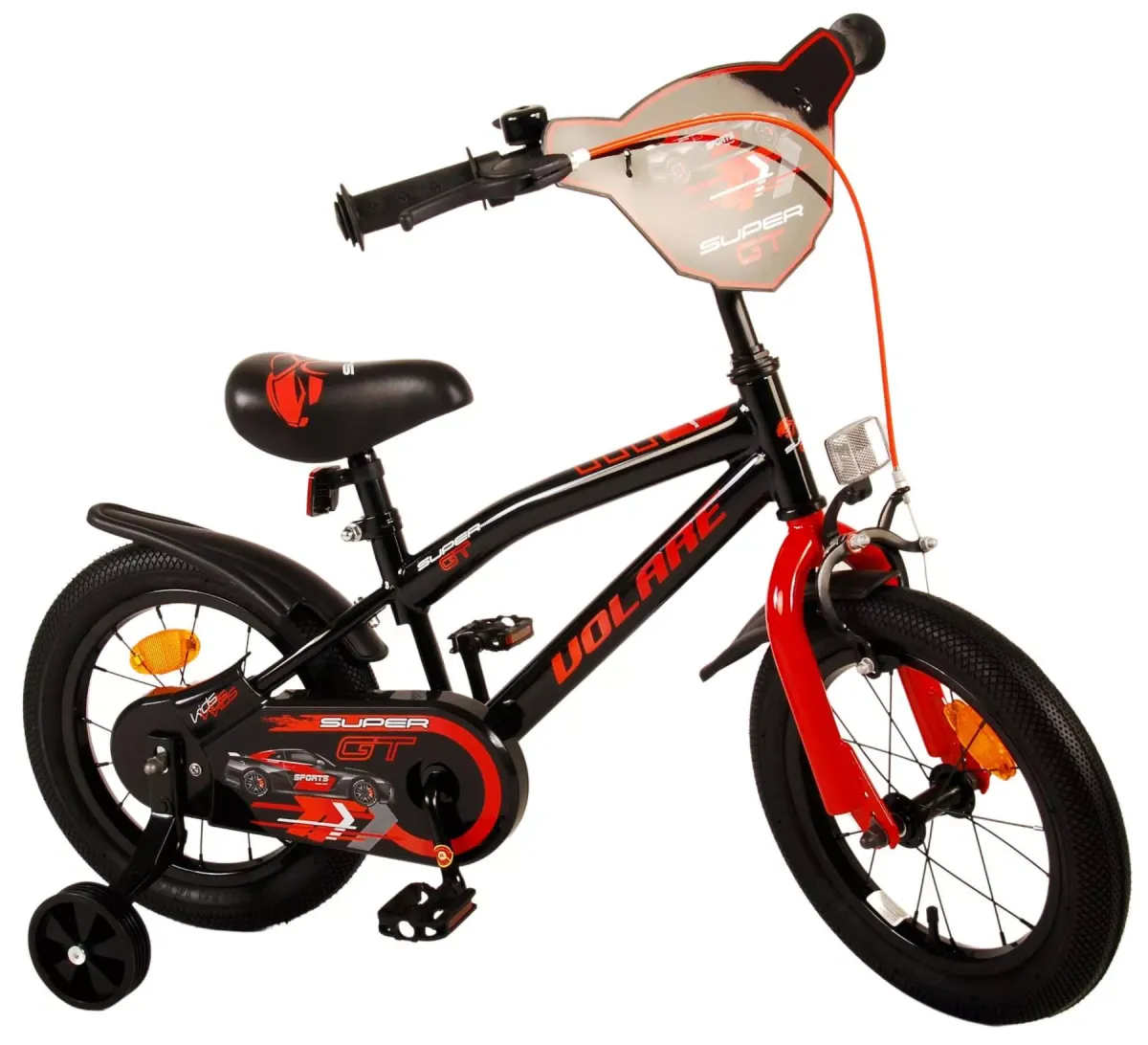 KINDERFAHRRAD Super GT - Jungen - 14 Zoll - Rücktritt + Handbremse - Rot