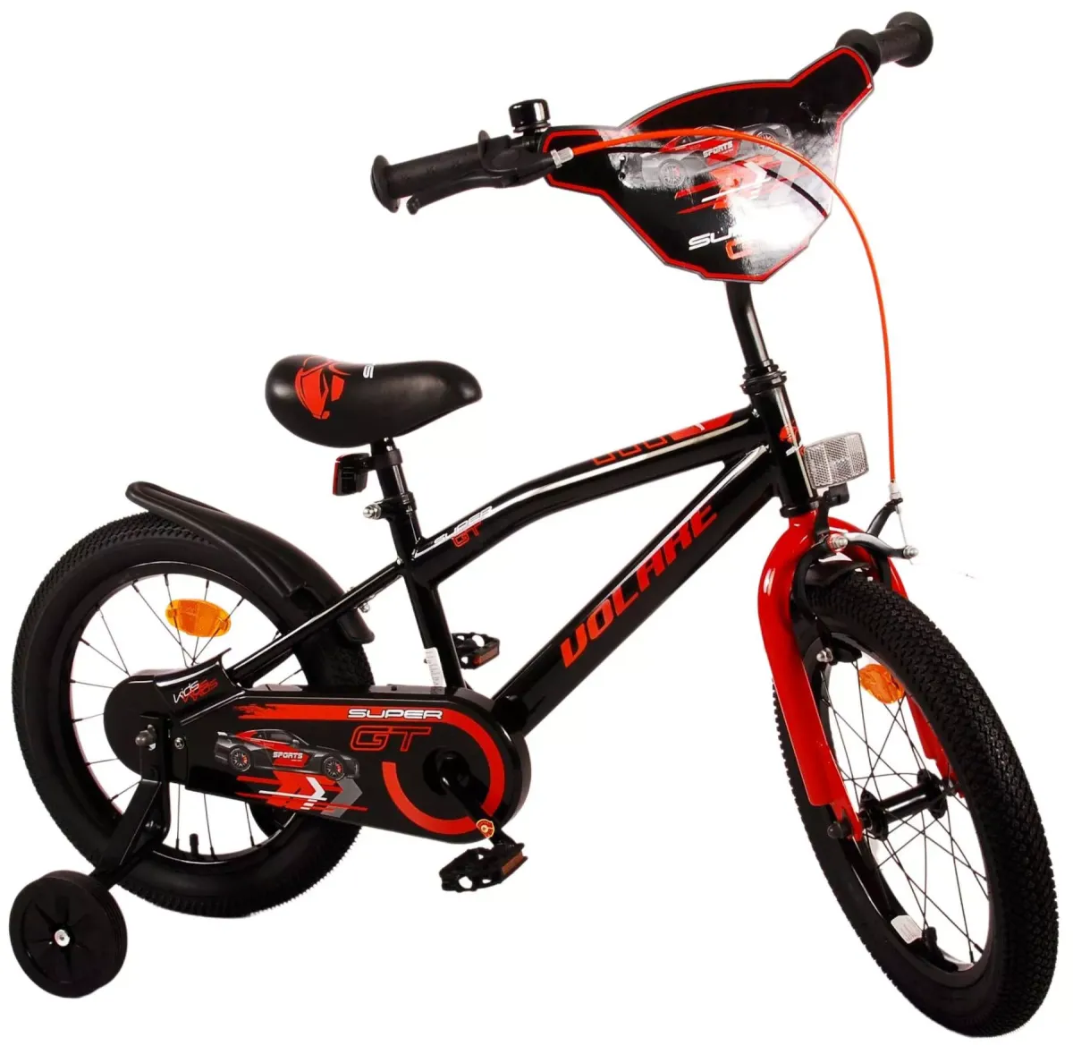 KINDERFAHRRAD Super GT - Jungen - 16 Zoll - Rücktritt + Handbremse - Rot