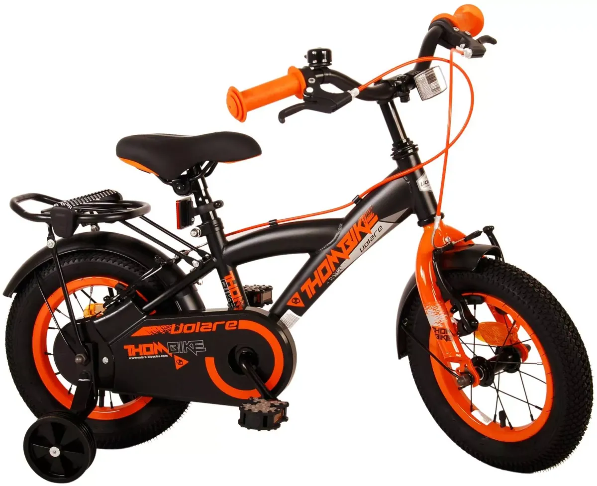 KINDERFAHRRAD Thornbike - Jungen - 12 Zoll - 2 Handbremsen - Schwarz/Orange