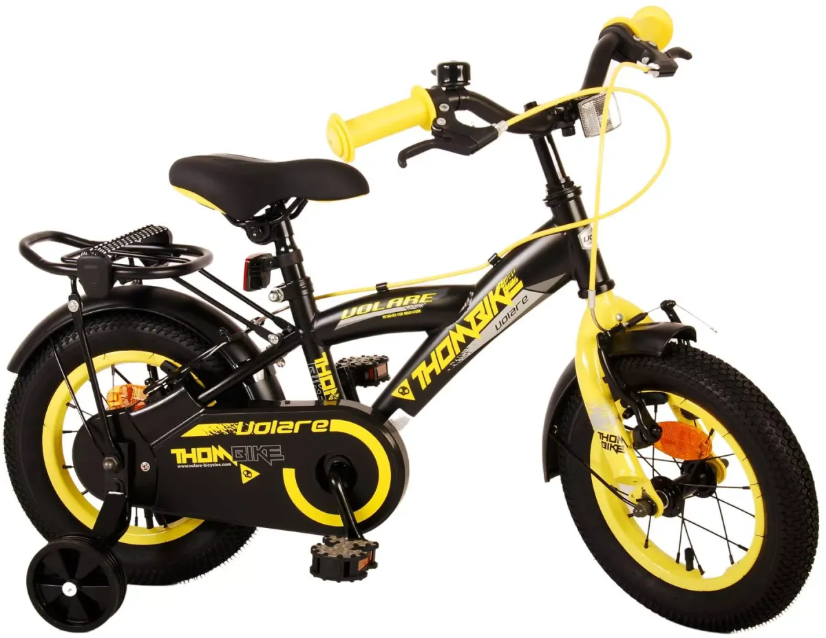 KINDERFAHRRAD Thornbike - Jungen - 12 Zoll - 2 Handbremsen - Schwarz/Gelb