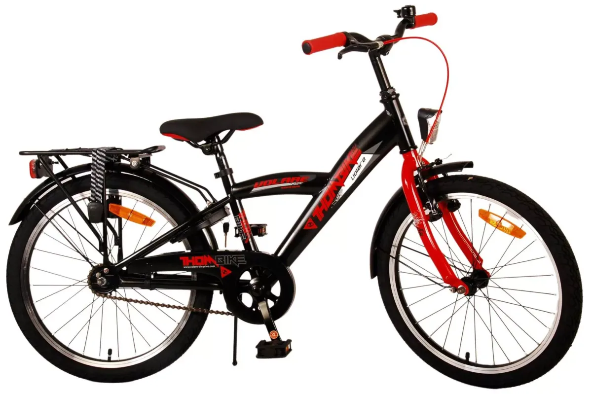 KINDERFAHRRAD Thornbike - Jungen - 20 Zoll - Rücktritt + Handbremsen - Schwarz/Rot