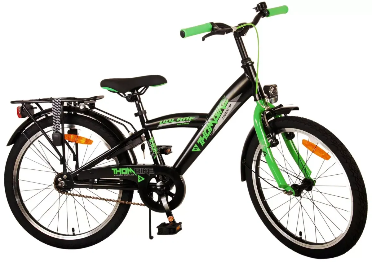 KINDERFAHRRAD Thornbike - Jungen - 20 Zoll - Rücktritt + Handbremsen - Schwarz/Grün