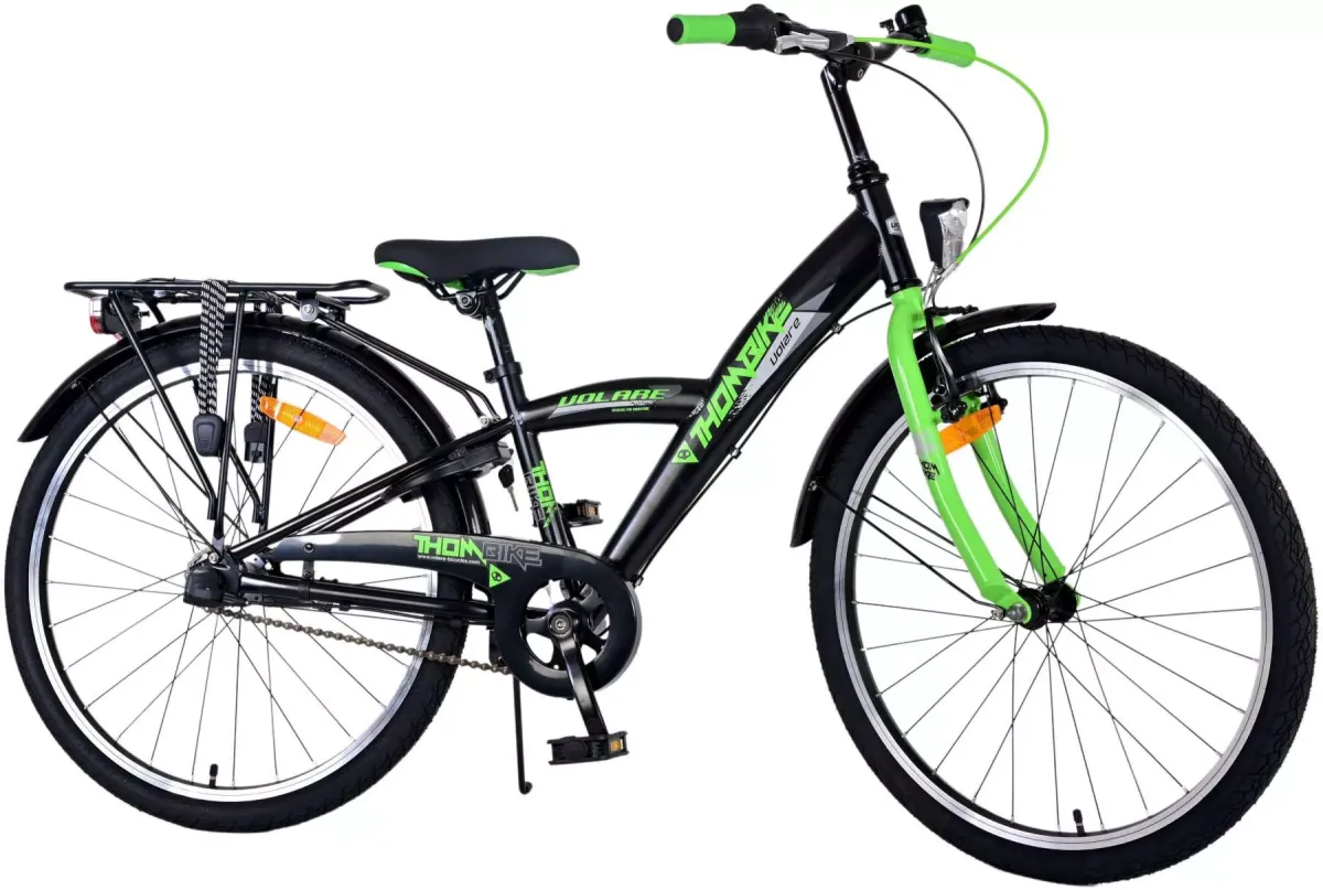 KINDERFAHRRAD Thornbike - Jungen - 24 Zoll - Rücktritt + Handbremse - 3 Gänge - Grün