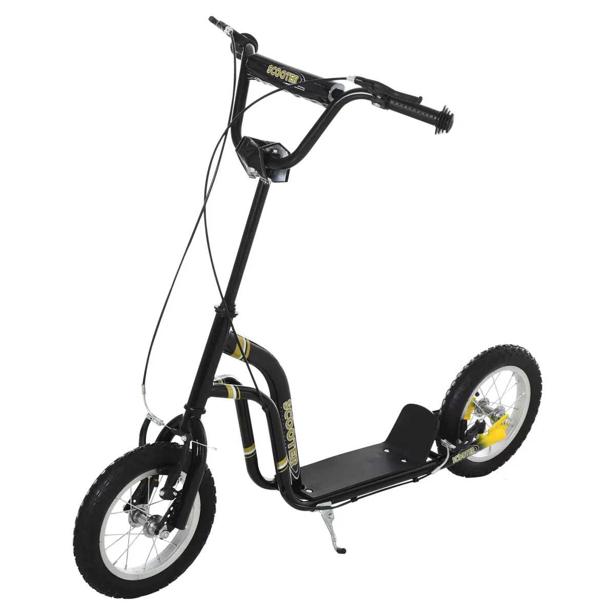 KINDERROLLER, Beige/Schwarz/Weiß, Stahl+ Aluminium
