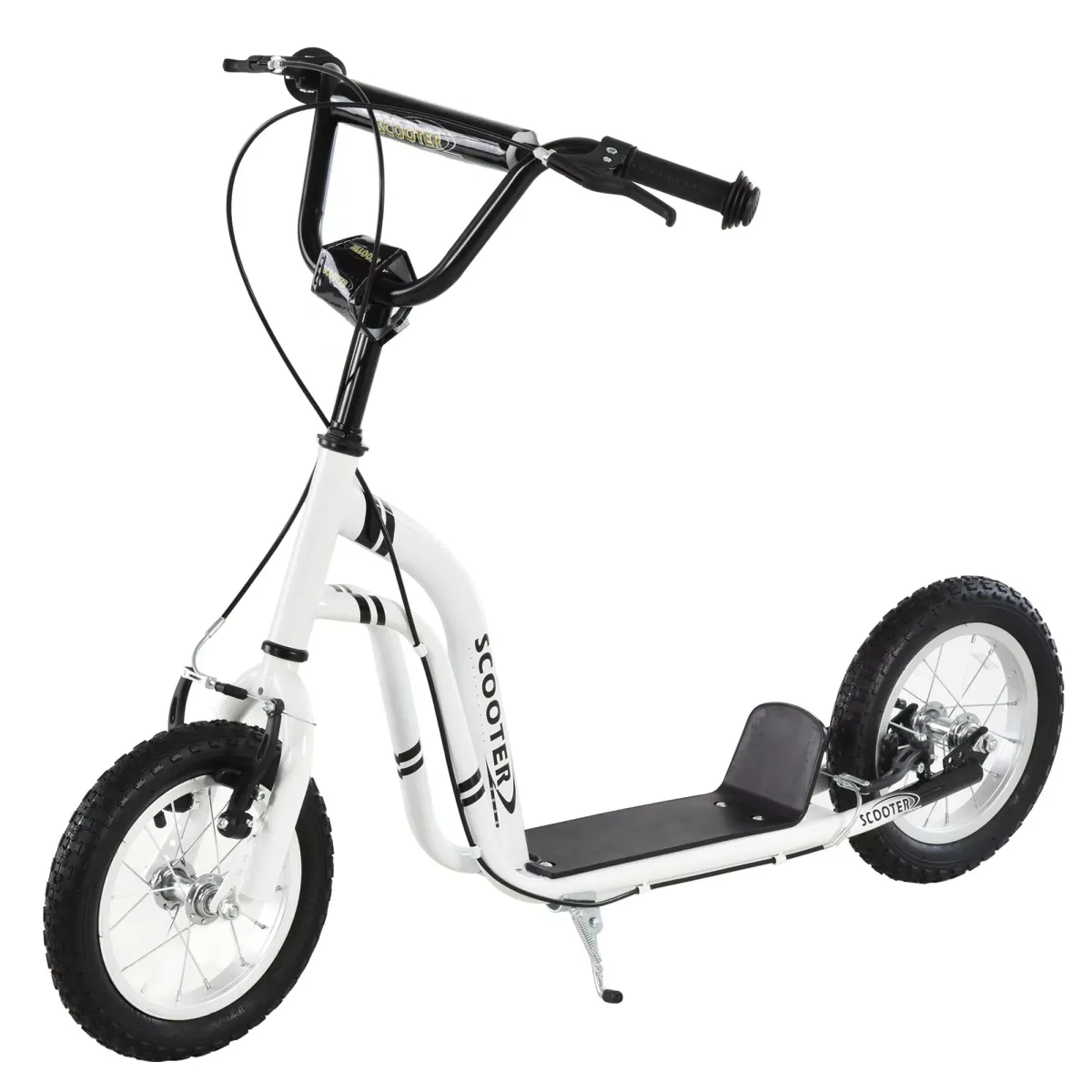KINDERROLLER, Beige/Schwarz/Weiß, Stahl+ Aluminium