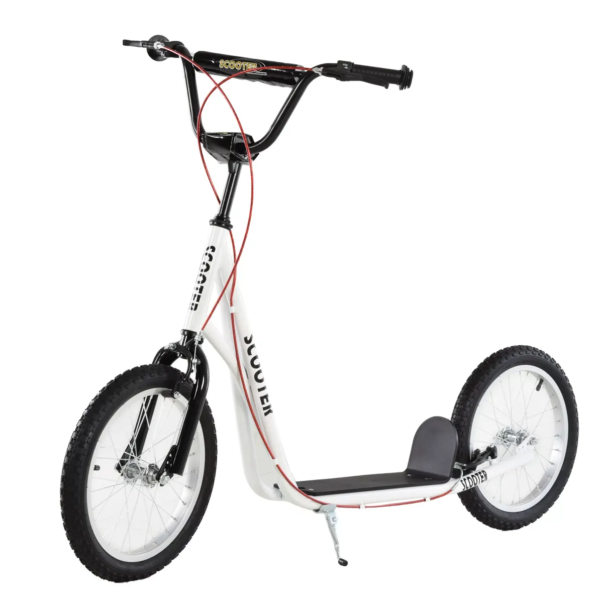 KINDERROLLER, Hellblau/Schwarz/Weiß/Grün, Stahl+ Aluminium