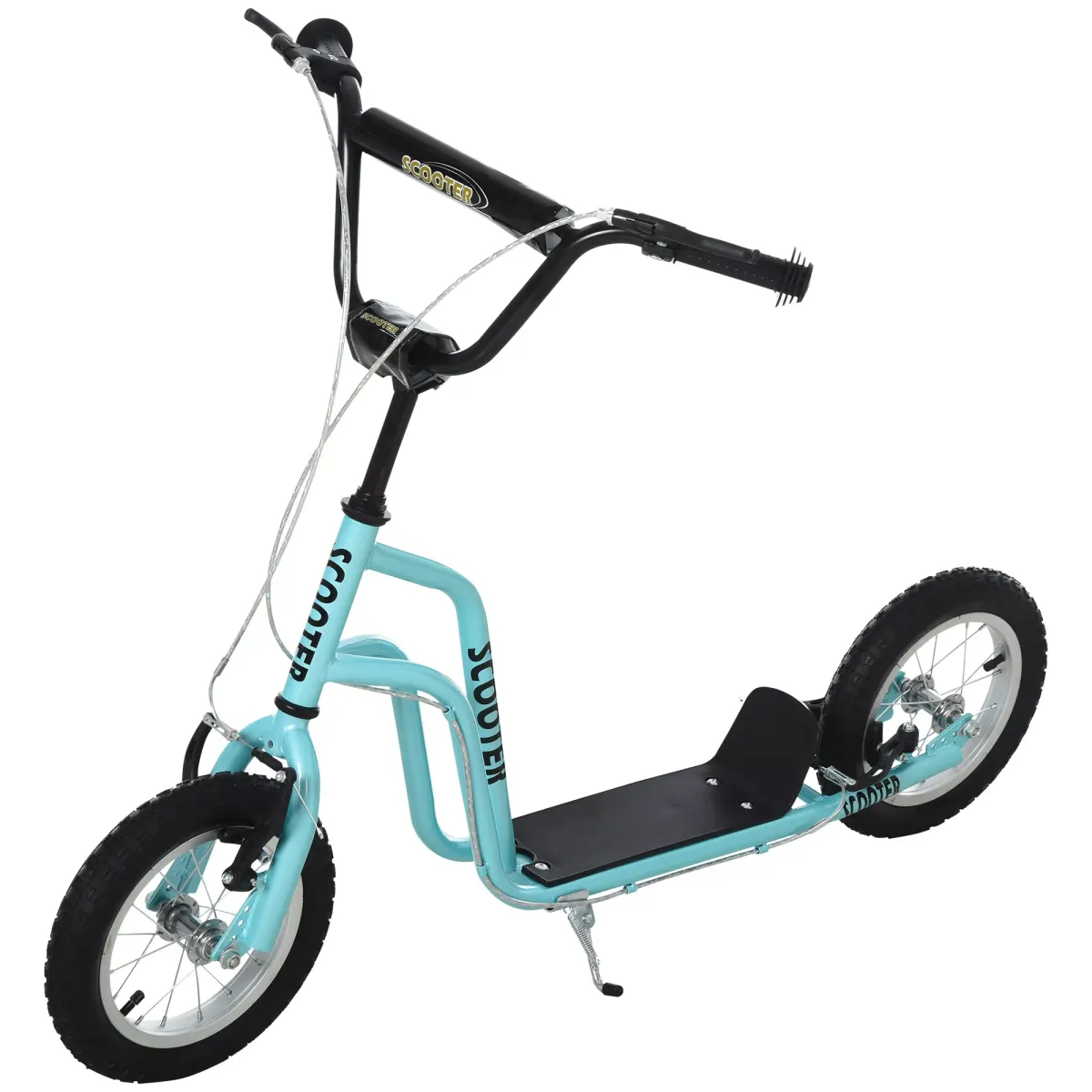 KINDERROLLER, Schwarz/Blau, Stahl+ Aluminium