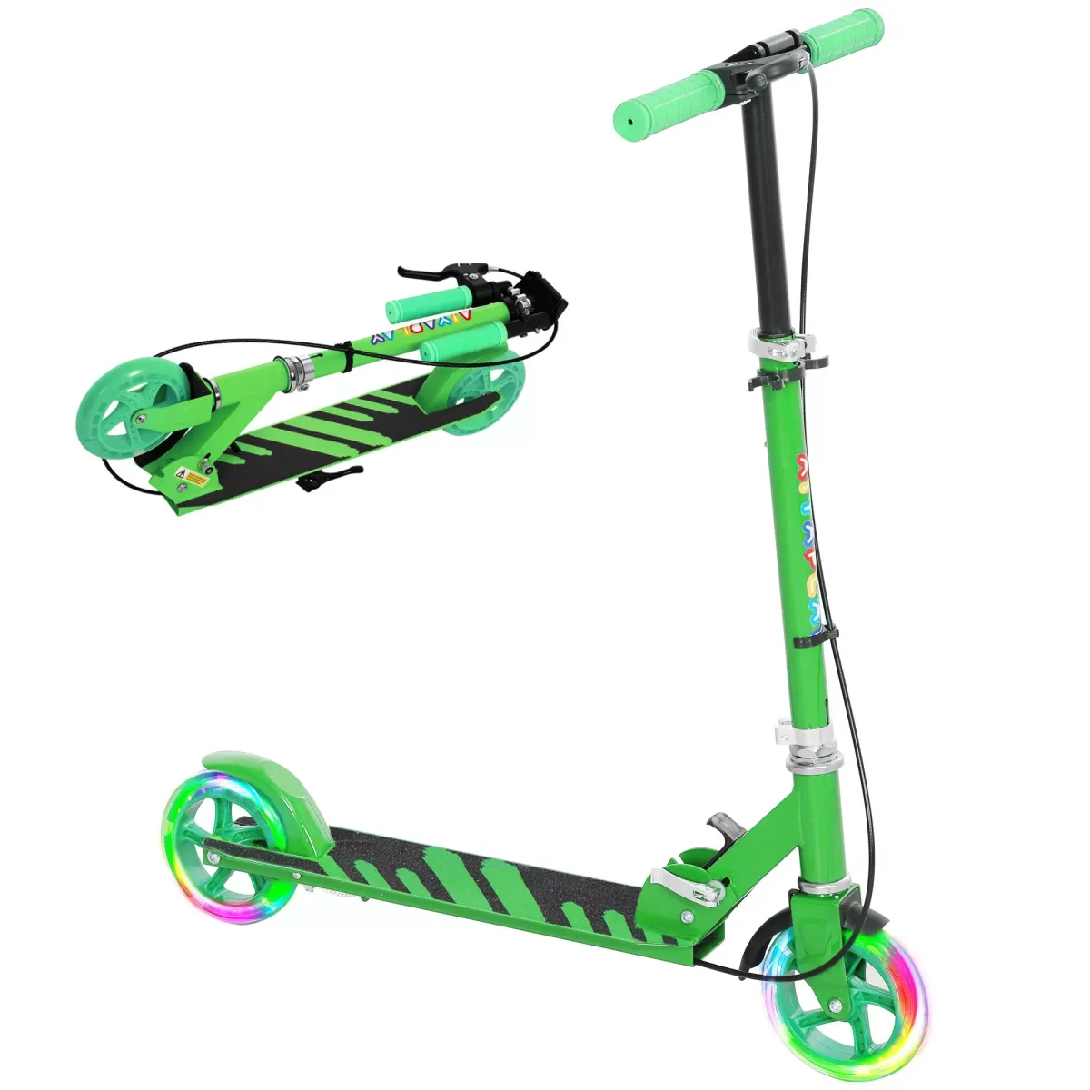 KINDERSCOOTER, Grün, Kunststoff, Metall